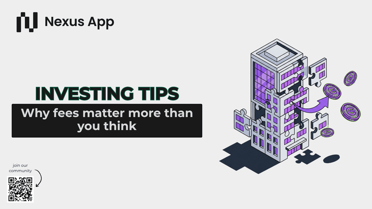 ProjectN3xusApp's tweet photo. Project Nexus guide: Why fees matter more than you think ⚠️

A one percent fee sounds small.
Over the decades, it can become massive.

That is why fees are among the easiest places to improve returns without taking on more risk.

Most investors focus on performance.
Very few focus on what quietly compounds against them.

⚠️ Expense ratios
These are the annual fees inside funds and ETFs. They look tiny, but they come out every year, whether markets go up or down.

⚠️ Trading fees
Small costs on every buy and sell add up faster than most beginners expect, especially if you trade too often.

⚠️ Advisor fees
Paying for guidance can make sense, but you should still know what percentage of your portfolio is being taken each year.

Fees do not just cost you once.
They reduce the capital that could have compounded for years.
That is why lowering costs is one of the easiest “returns” you can earn.

A cheap portfolio held consistently often beats a more expensive one with similar assets. Even in volatile markets around assets like $BTC, cost discipline still matters.

At Nexus, we think smarter investing is not only about what you buy.
It is also about what you keep.

➡️ Do you know roughly what you pay in fees each year?