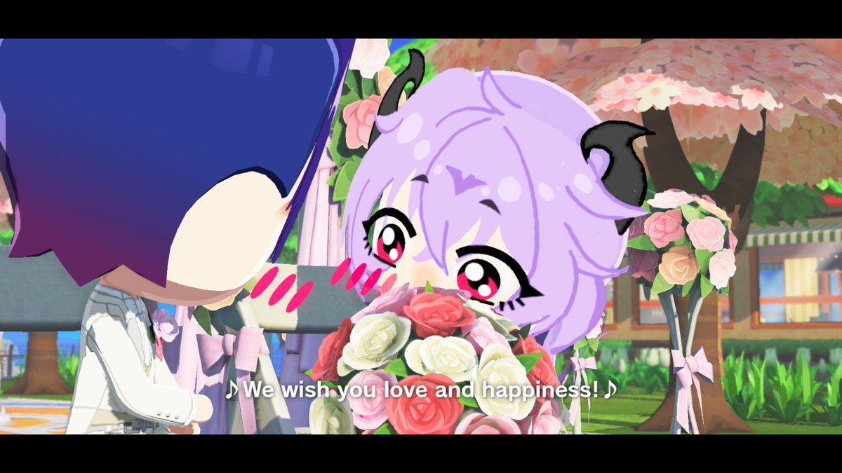 rapedurin's tweet photo. important update: scaradurin fic author too busy playing tomodachi life. happy wedding day to my scaradurin miis! https://t.co/FJA3wUUG9m