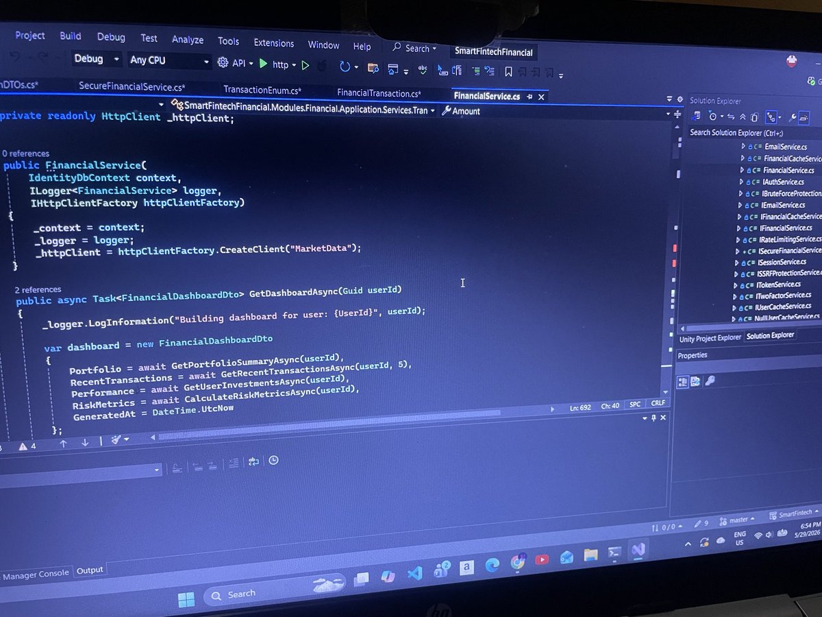 Kxtz23's tweet photo. @zwai_ndimba Working on the backend of my financial planner https://t.co/OkyvGi1Kmw