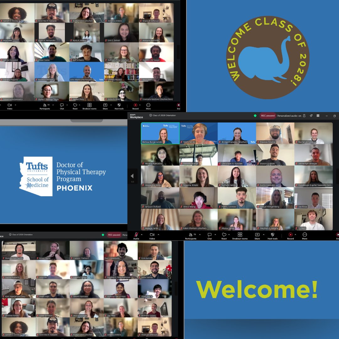TuftsDPT's tweet photo. Welcome, Tufts DPT Program -Phoenix Class of 2028!

The class of 2028 has wrapped up orientation week and are looking forward to Monday when they start day one of their journey to becoming future Tufts DPTs!🐘

We’re honored to walk this path with you! Let’s gooooooo!🫰💙🫰 https://t.co/vOmr5InYpq