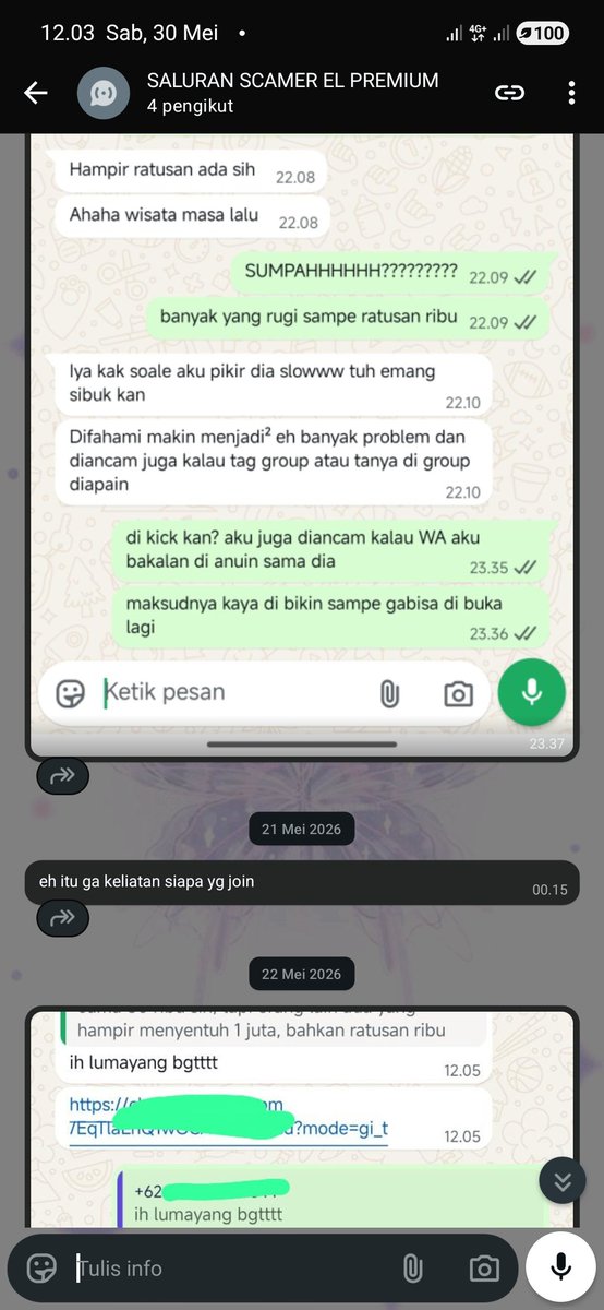 xavieraawnii's tweet photo. @rizupss awas ketipu kaa sama si ell market ituu, udah banyak korbannya nihh, nanti kalo garansian lama, terus komplain dia blg "sdm rendah" + ngeblok+ kita diancem banned wa kalo speak up di grup + nanti di kontol2in wkwk, spill gaa yaa soal ell markett https://t.co/fja21iuMfQ
