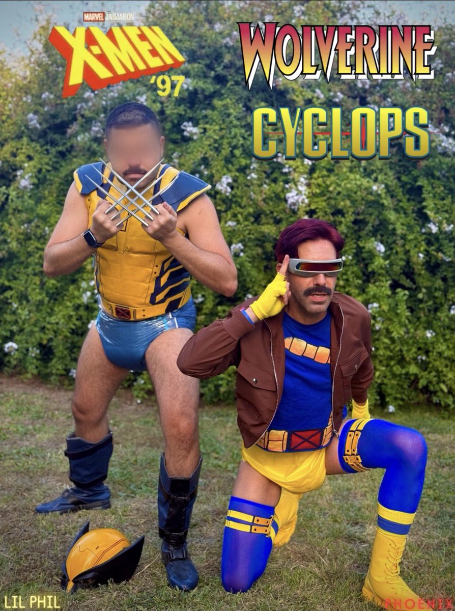 PHOENIXTACY's tweet photo. “To me, my X-Men!” 

*Cue theme Song* 💙❌💛

@PhilTheLittle &amp; are X-tra X-cited for DiaperActive this weekend in LA. 

Suit up crinkle butts, this one’s gonna be, X-tra special! 😎👍 https://t.co/NmQmqtuDGO