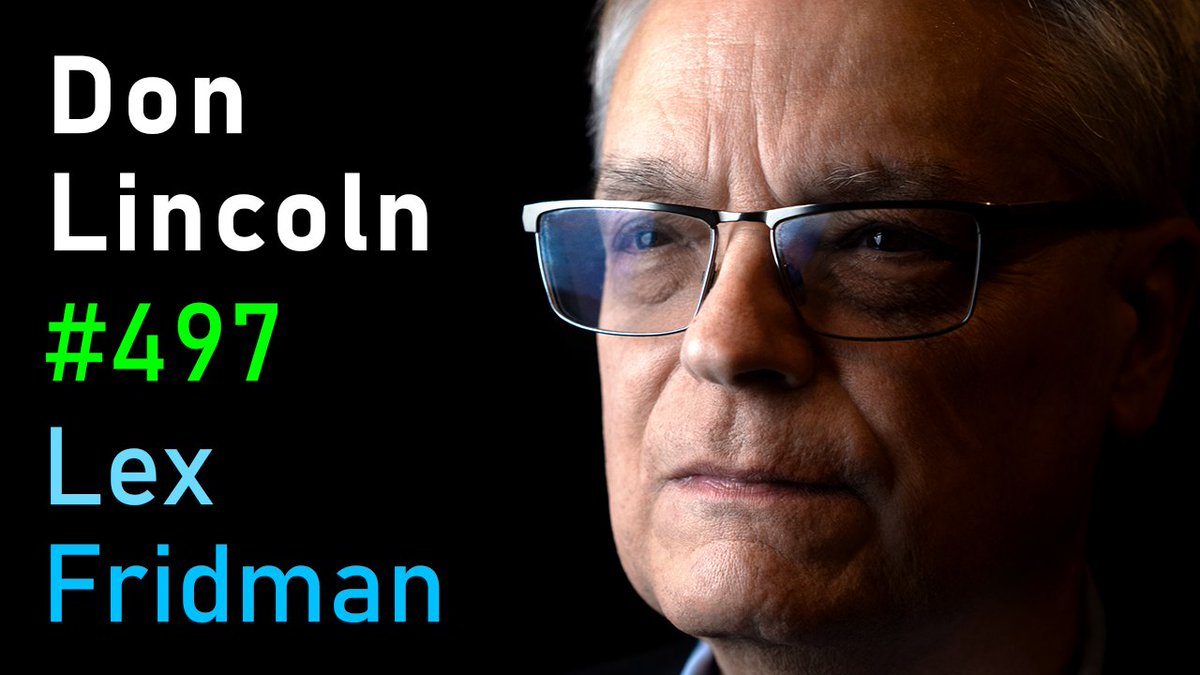 Here's the links for my conversation with Don Lincoln:
YouTube: https://t.co/sh8V5rWS7D
Spotify: h...