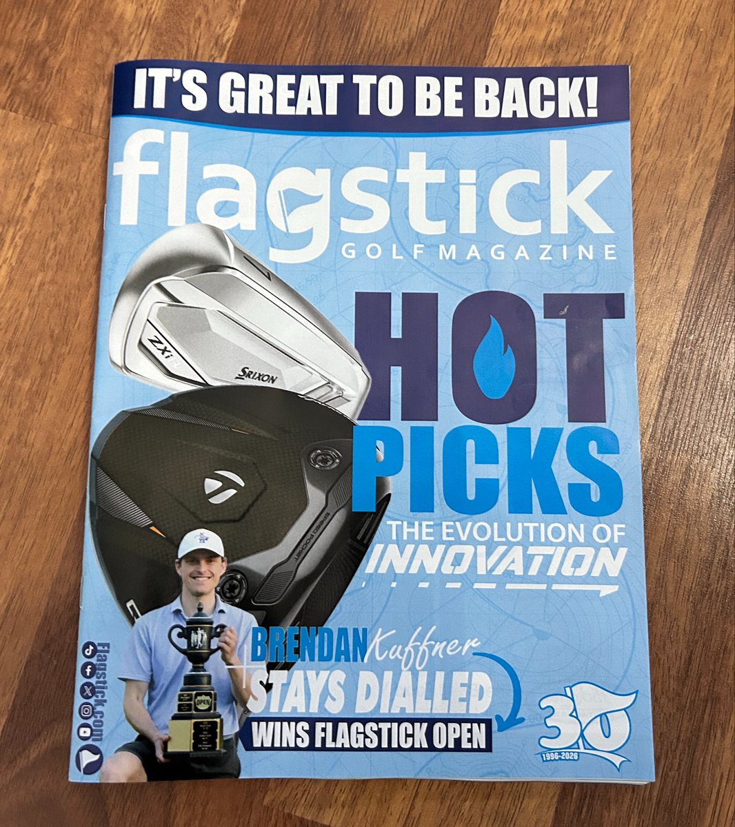 Flagstick's tweet photo. Grab a copy while you can. Free at more than 100 golf locations around Eastern Ontario and the Outaouais.

Adding print back into the mix after a six year hiatus.

Thank you to the community and marketing partners for the support. ⛳️🙌 

#Season30 https://t.co/gQr1IHDXsw