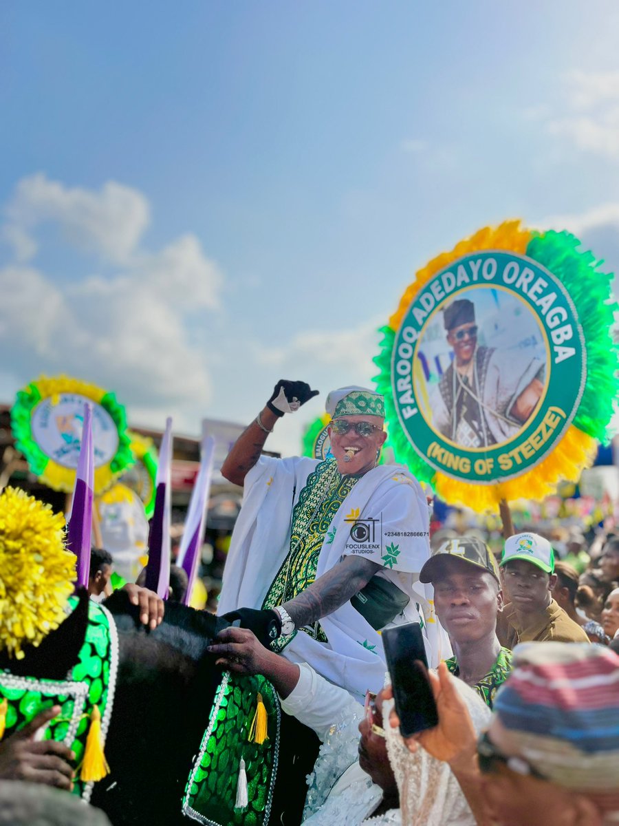 _michaelojuroye's tweet photo. Faruq Oreagba appears in grand style at Ojude Oba 2026.

#ojudeoba2026
#ijebuodefestival
#faruqoreagba
#focuslenx
#trendingtoday https://t.co/VeFmAI4QHi