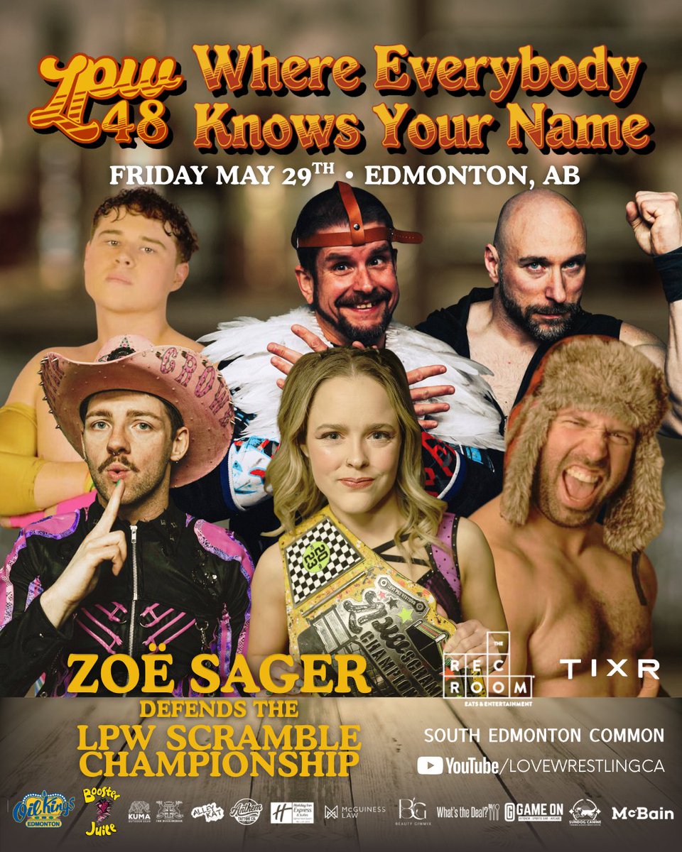 LoveWrestlingCA's tweet photo. Zoë Sager defends her Scramble Championship against her biggest field yet, taking on Dean Richtor, Christian Starr, the Canadian Goose, and a pair of former Grand Champions in Larry Woods &amp; Steven Crowe! Will the Intangible be able to retain her gold?

🎟️: https://t.co/2gdrZs4Noi https://t.co/6qmzRTUTXl