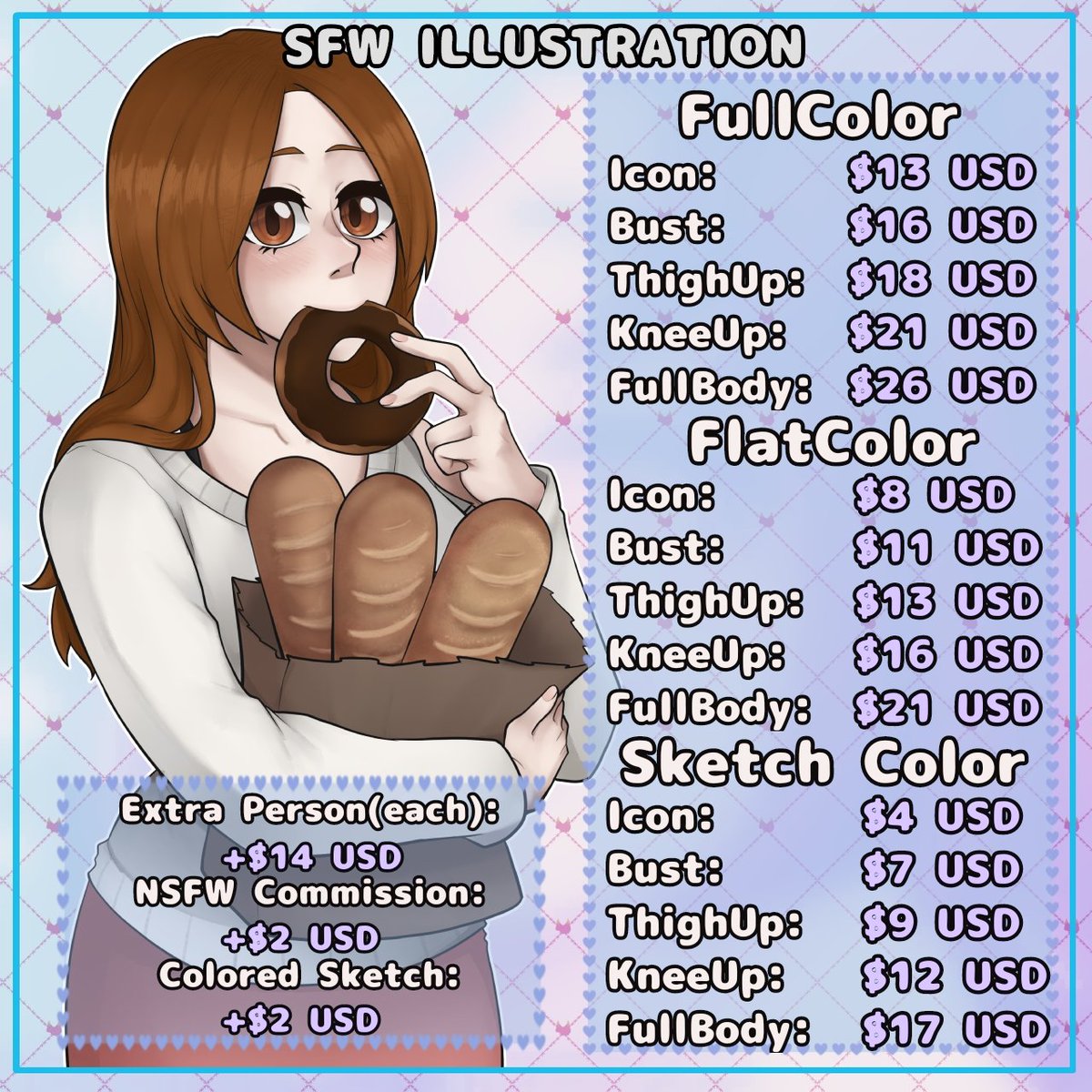 aarokhatake008's tweet photo. 🍤Commissions are always open!
🍋Payment method: Paypal— Ko-fi— Vgen
✨Vgen Comms Open:
https://t.co/cvFOJYgRAm
🌞Carrd &amp; Waiting List- social media:
https://t.co/crKJLNi13M
🌻All prices(Comic-Reference Sheet-PNGTuber) here:
https://t.co/c1IfnkrPuS https://t.co/lpVyGGS6OD