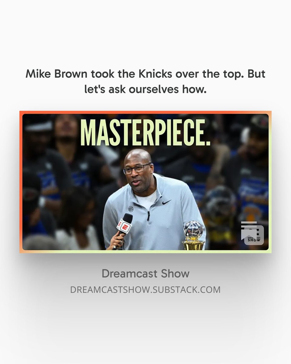 bergkamp_penny's tweet photo. WAKE UP BABE, THE KNICKS ARE IN THE NBA FINALS 🥳

But the 'what' isn't the best question. It's the 'why.' I did a deep dive on the series against the Cavs to understand Mike Brown's dominance. 

Feel free to share 🫶

>>> https://t.co/906zbGwWsm <<< https://t.co/GglEeDPfvq