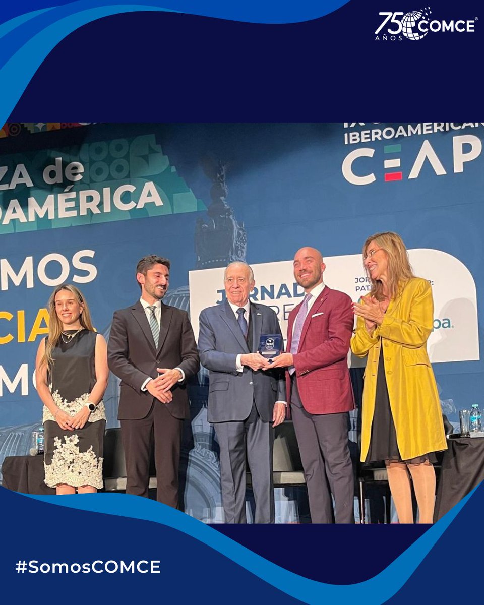 ComceOficial's tweet photo. 👏 Desde el COMCE felicitamos a Piero Coen Dávila, Fundador de OSMO (Nicaragua), por haber recibido el premio Emprendimiento “D. Valentín Diez Morodo”, otorgado en el marco del Congreso CEAPI 2026. 🌎🤝

#COMCE #CEAPI #Iberoamérica #México https://t.co/oCxK6VCxb7