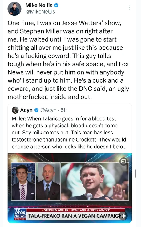 skepticano's tweet photo. @StephenM BIGGEST BITCH STFU BEFORE YOU GET BACKHANDED https://t.co/JfeXOhGdaI