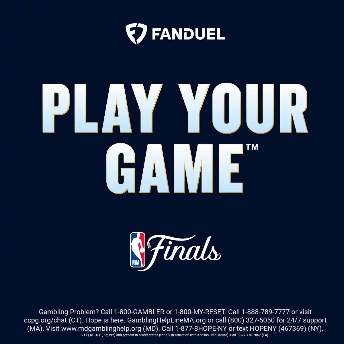 FDSportsbook's tweet photo. Be a part of the NBA’s grand finale! Score $350 in Bonus Bets when you bet $5 for 7 days.