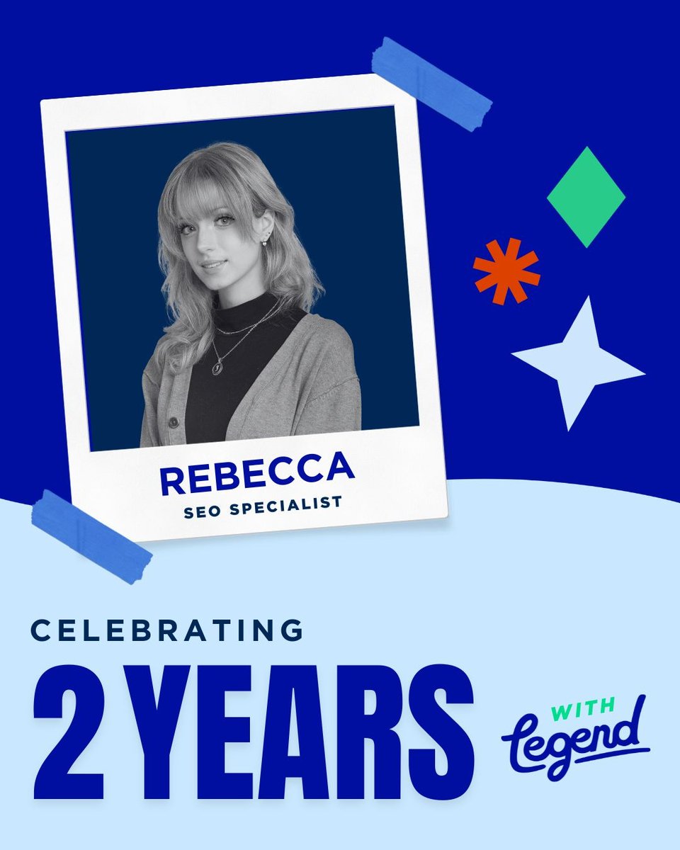 Legend__Digital's tweet photo. Congratulations to Rebecca, our amazing SEO Specialist, on celebrating 2 years at Legend! Her endless knowledge and dedication make her an invaluable part of our team. 💙

We're grateful for her expertise and excited for many more years of success together! 🌟 https://t.co/tKrELKIMx1