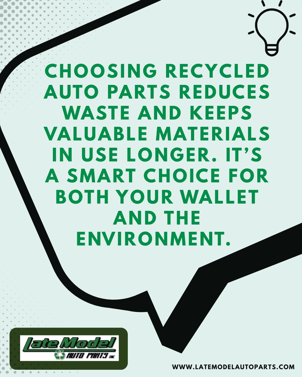 LateModelAuto's tweet photo. Recycled auto parts give vehicles a second life while helping drivers save money. We carry inspected engines, transmissions, and components from late-model vehicles. 

Explore available parts today at https://t.co/U3Jc3T07pn

#LateModelAutoParts #AutoParts https://t.co/JvalskZtCI