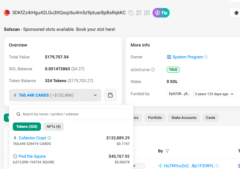 ika_xbt's tweet photo. the wallet that top blasted squire was funded by another wallet that also hold 40k worth of $squire 

wallet which made 5M of profit on ai16z 

interesting https://t.co/eq9fSlZ8B9