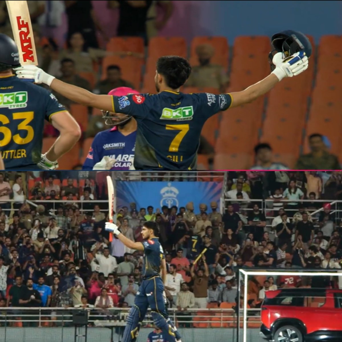 sidequestExE's tweet photo. Let's freakin goo Shubman Gill. Same kind of inning final mei khel dena 🧿🔥 
#GTvsRR https://t.co/wbTzbns3VQ