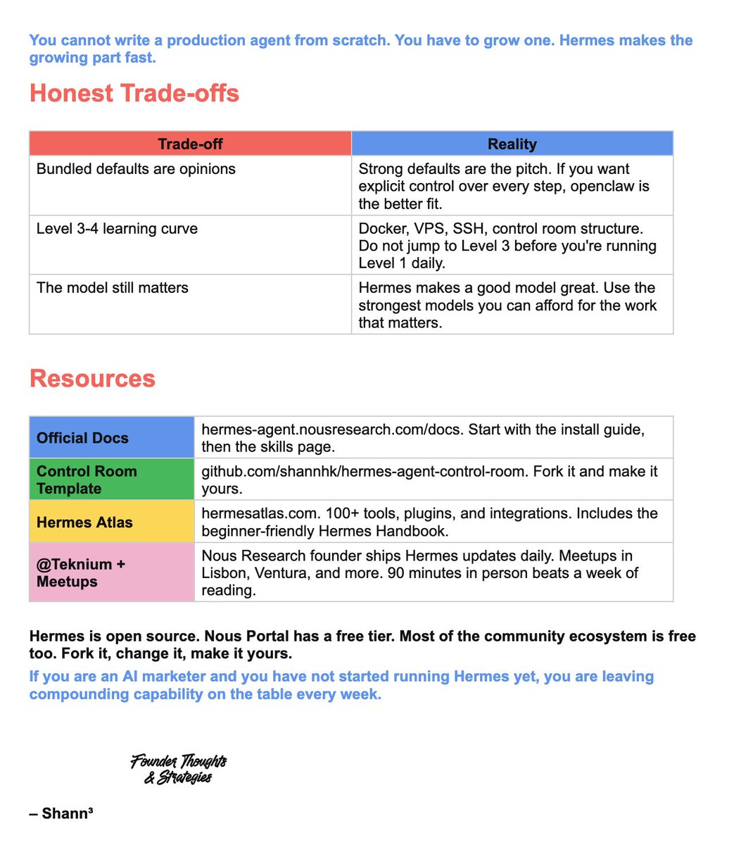 mogulinfluence's tweet photo. The operator's guide to Hermes Agent (the open-source AI system that runs your entire marketing department end-to-end): https://t.co/WGlxHJyB0b