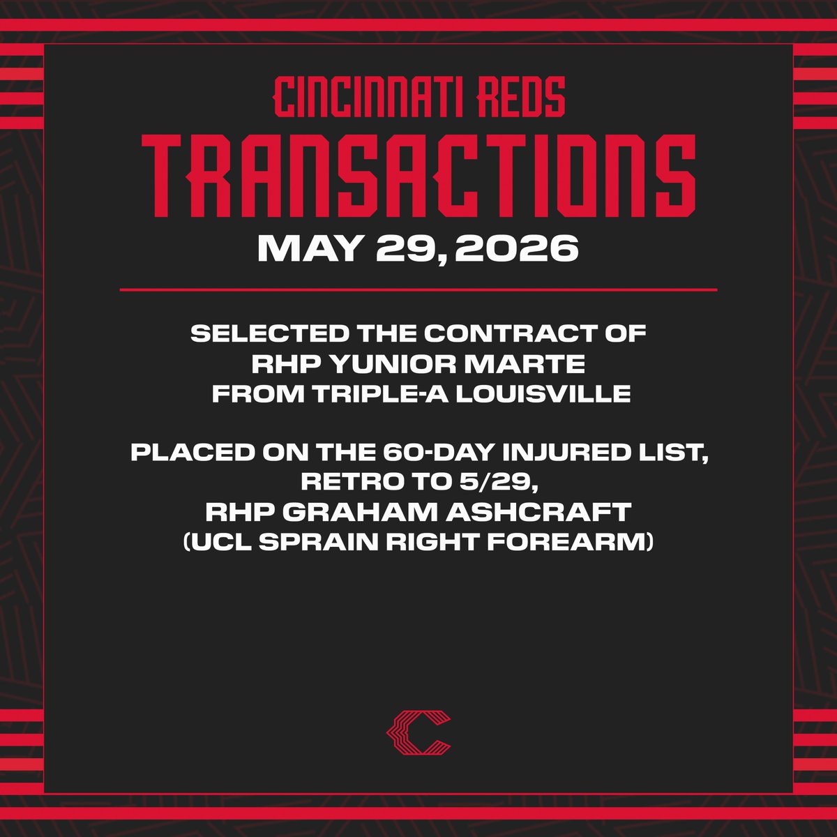 Cincinnati Reds tweet media