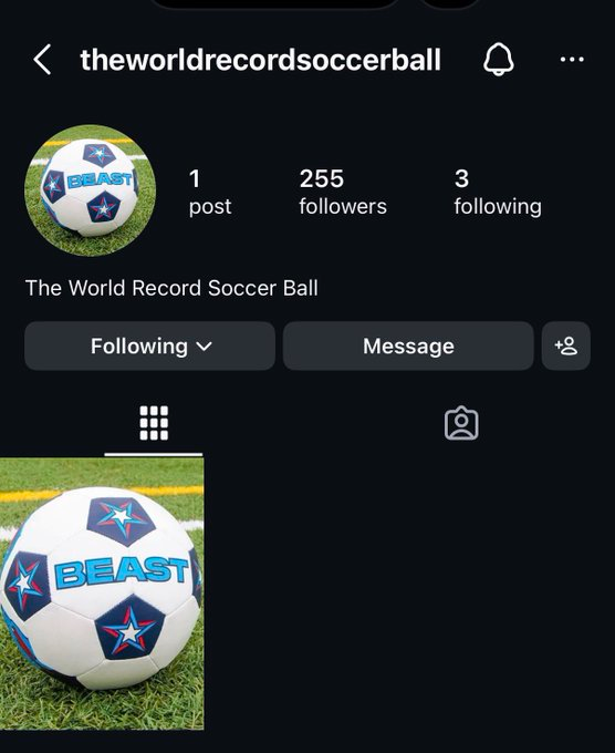 MakingMonyy's tweet photo. Remember lamp?? The profile MR Beast and Faze Rug was following?? 

it transformed into @ theworldrecordsoccerball

looks like they trying to make the photo more popular than the famous egg, but unfortunately they deleted the post https://t.co/re5g20h9FP