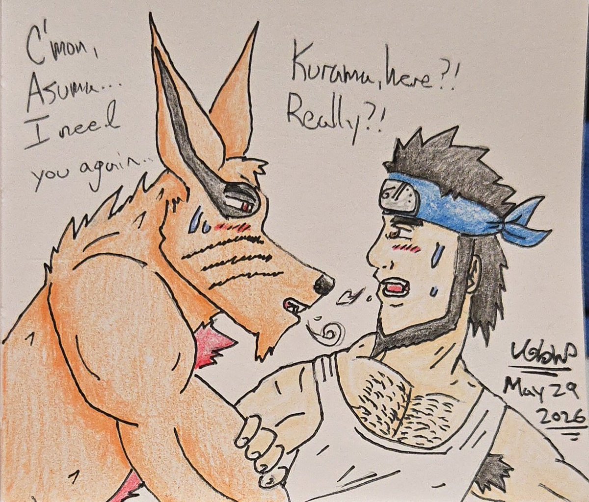 demonwolf4000's tweet photo. Kurama be an eager fox :p https://t.co/Cf6caPYEpR