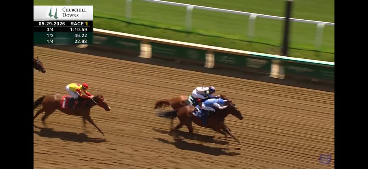 Jblairracing's tweet photo. Great way to start the day!! Outrageously wins the opener @ChurchillDowns 💪🐎 She loves this track!! Great ride by Edgar Morales, congrats to the connections 🐎 https://t.co/WTczuzO1sd
