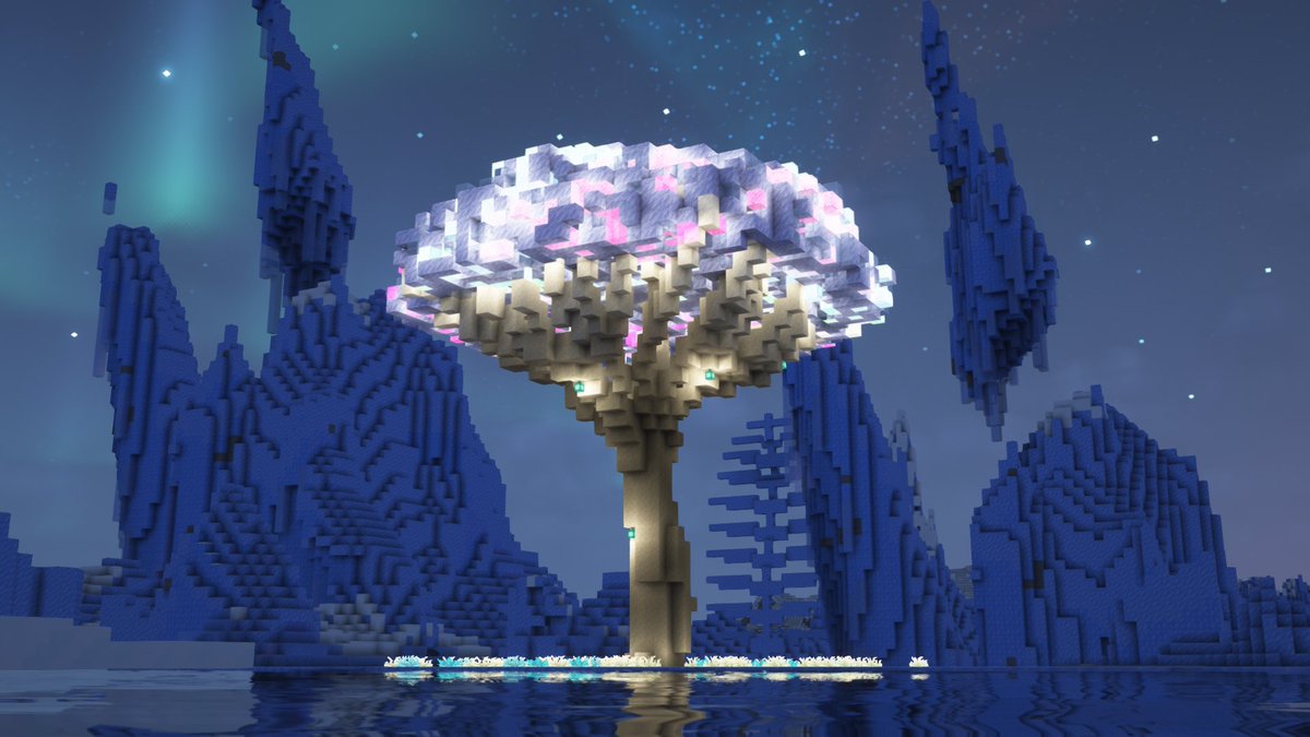 Wispnado's tweet photo. A lonely frosty tree grows among the ice spikes

#minecraft https://t.co/31eeHQpoAd