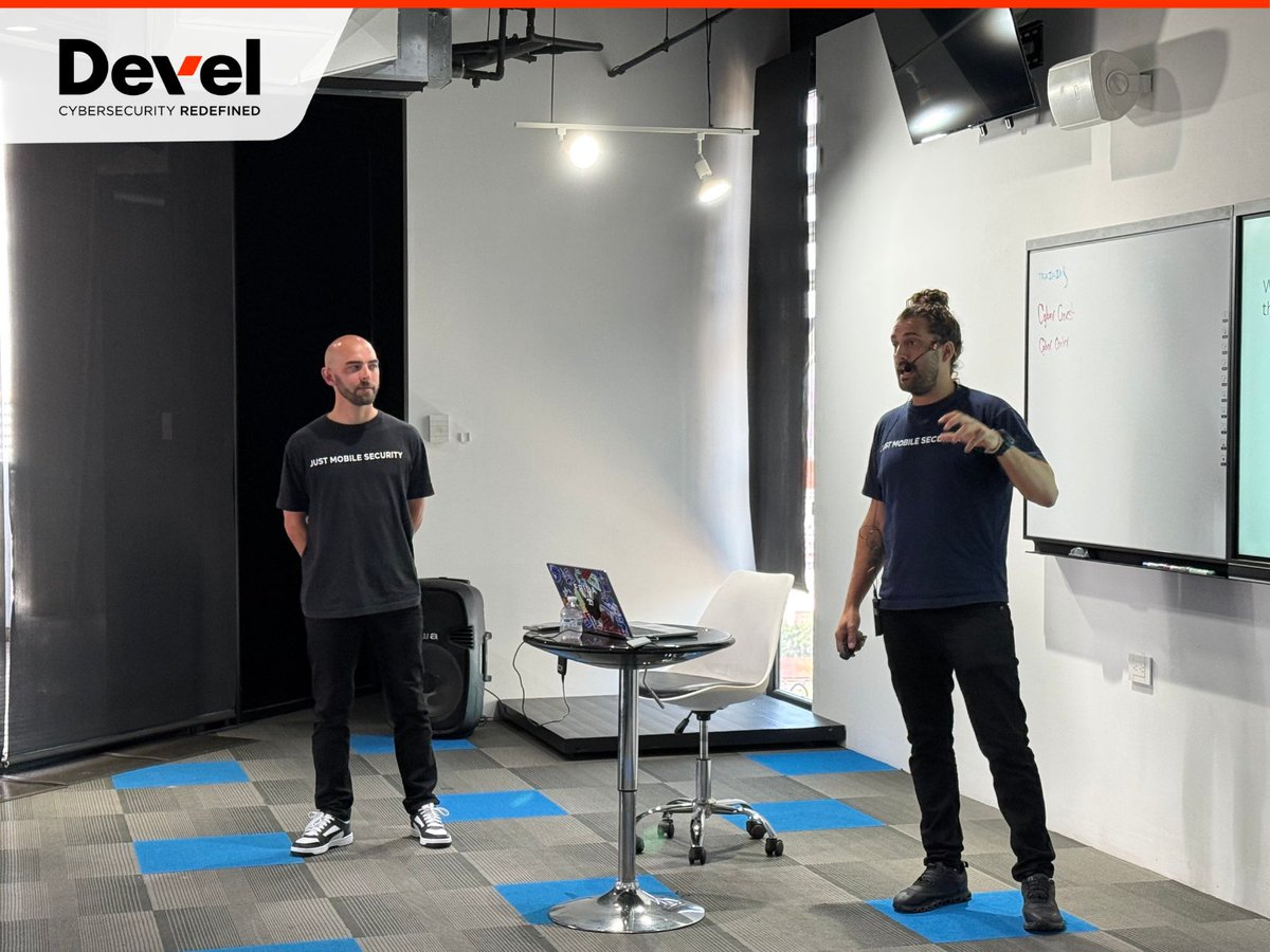 develsecurity's tweet photo. Continuous learning is a key part of strengthening our security culture.

In partnership with Just Mobile Security , we held a specialized workshop for our team, providing valuable insights, practical knowledge, and new perspectives on today’s cybersecurity challenges. https://t.co/aKzi5P2NPj