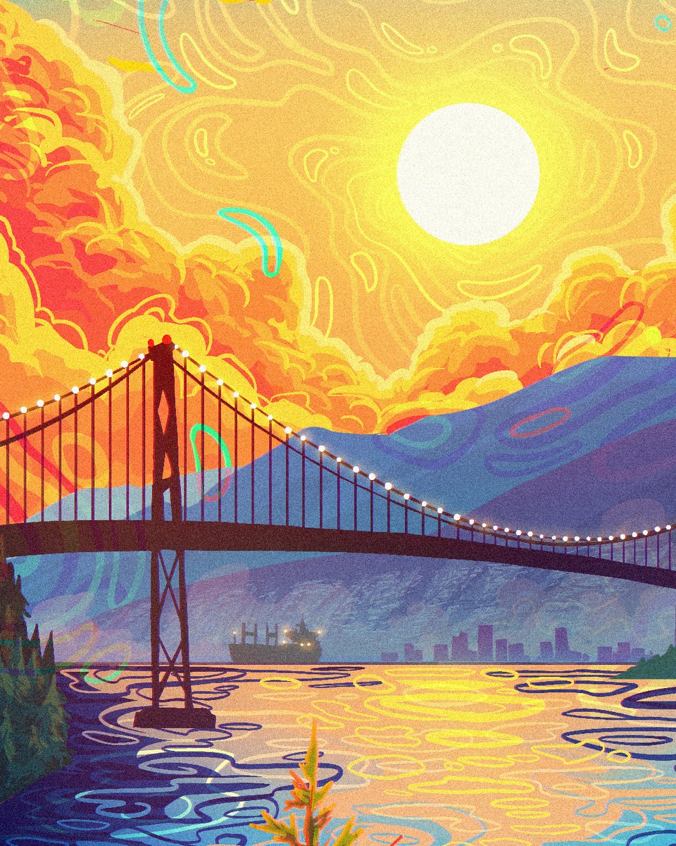 thecreatureco's tweet photo. We love calling Vancouver our home. The iconic Lion's Gate Bridge is a central part of our city's skyline, and we had to do something to celebrate it. You can get this beautiful tapestry right now on our site! https://t.co/tLinSnQi1D