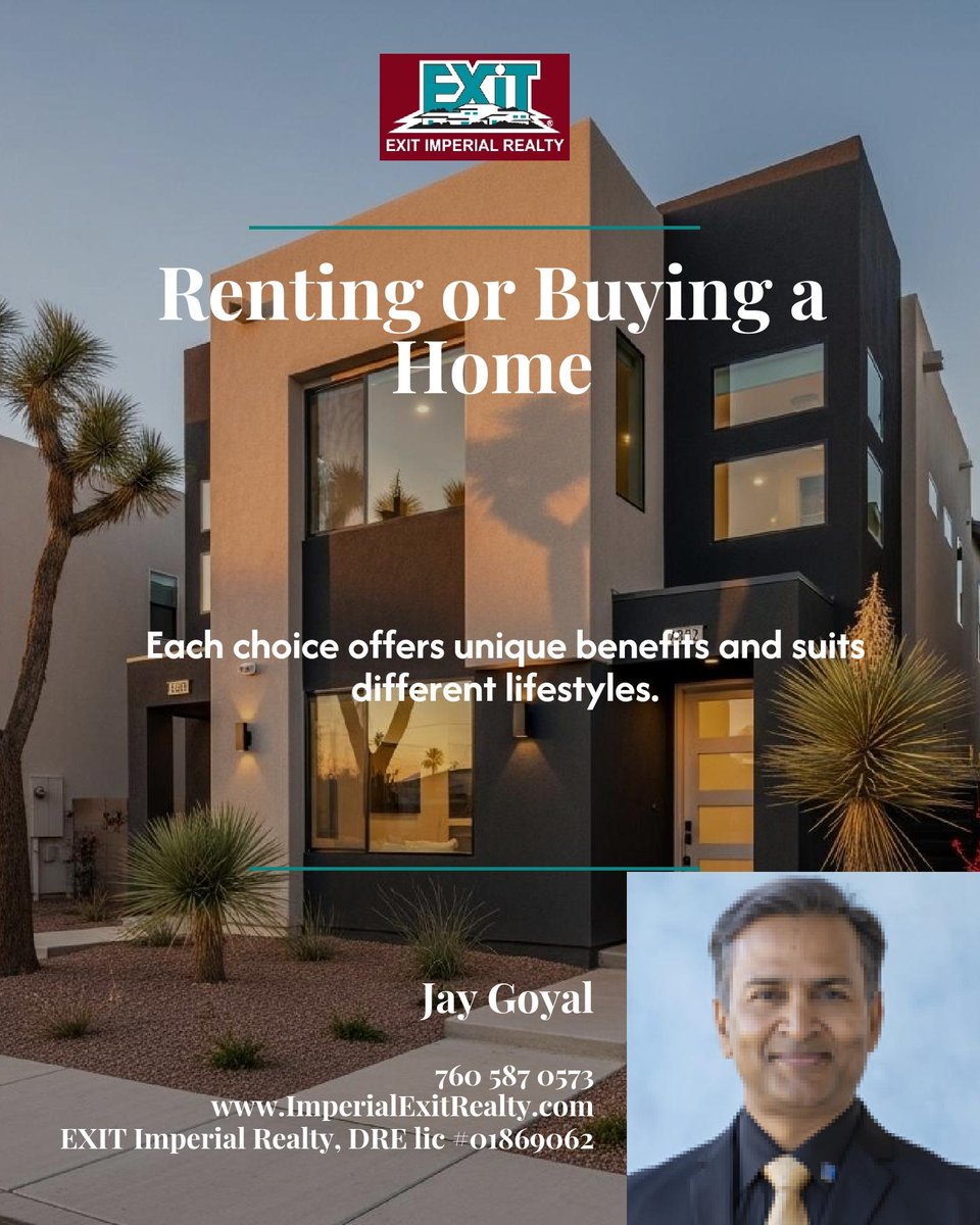 jaygoyal's tweet photo. Renting means more flexibility, no upkeep, and fewer upfront costs, while buying locks in stability, customization, and long-term equity. Which lifestyle matters most for you right now? https://t.co/LXA8zGs4U6