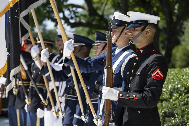 ArlingtonNatl's tweet photo. Today, @MDW_USARMY Maj. Gen. Antoinette Gant &amp; @ExecDirectorANC Karen Durham-Aguilera participated in an Armed Forces Full Honors Wreath-Laying Ceremony in honor of President John F. Kennedy’s 109th birthday. We remember his legacy and service. https://t.co/geIHm5feqF