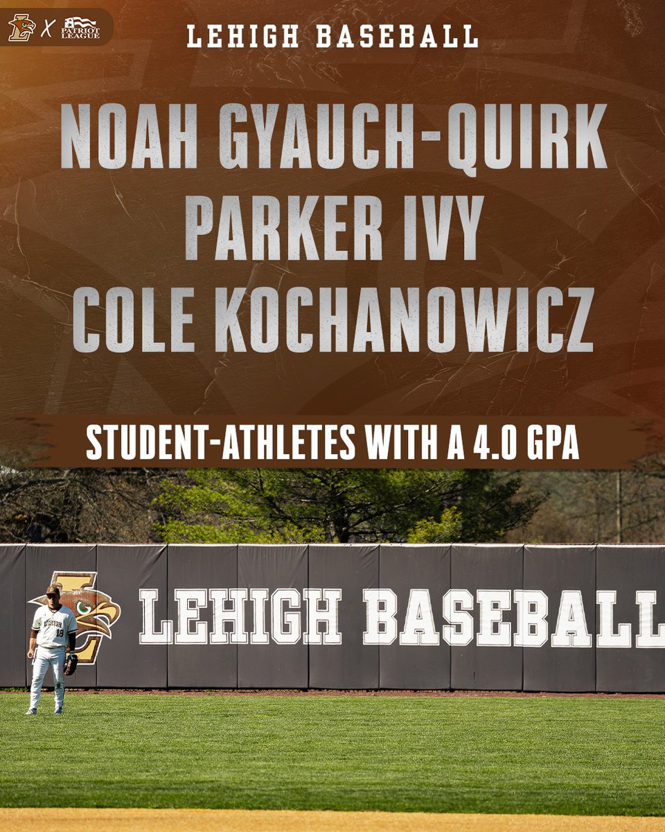 LehighBaseball's tweet photo. Great job from the guys in the classroom this spring 👏📚

#GoLehigh | #RTTR https://t.co/tBUXUEPj1Y