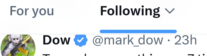 bob_j's tweet photo. Twitter enshitification continues.  "Following" no longer just shows tweets from those you're following. https://t.co/Ty5DaSpvGU