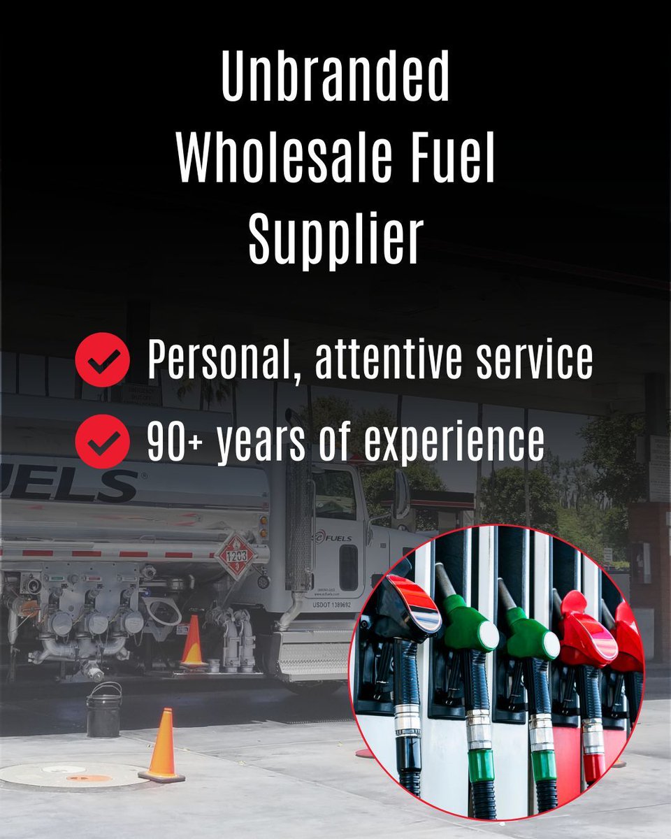 SCFuels's tweet photo. Looking for a reliable unbranded wholesale fuel supplier? 🤔 

Trust us to provide personal, attentive service. Whether you're in search of a cost-effective purchasing option or renewable fuel, we're ready to share our 90+ years of experience with you. https://t.co/eFgLsVv9CK https://t.co/yFeoYB1j0M