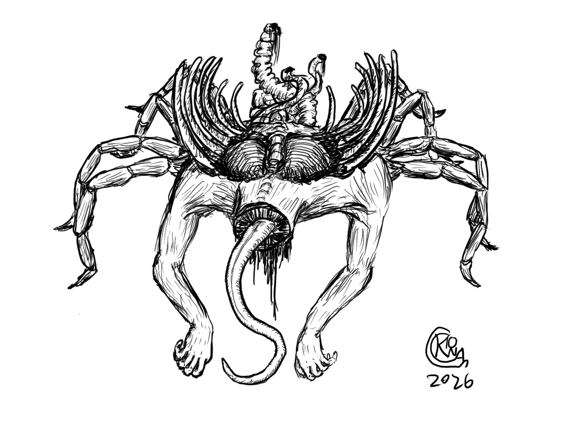 kwongas's tweet photo. Corpse Tick
#horror #horrorart #darkfantasy #darkart #lineart #digitalart #conceptart https://t.co/H0VJcIwjxe
