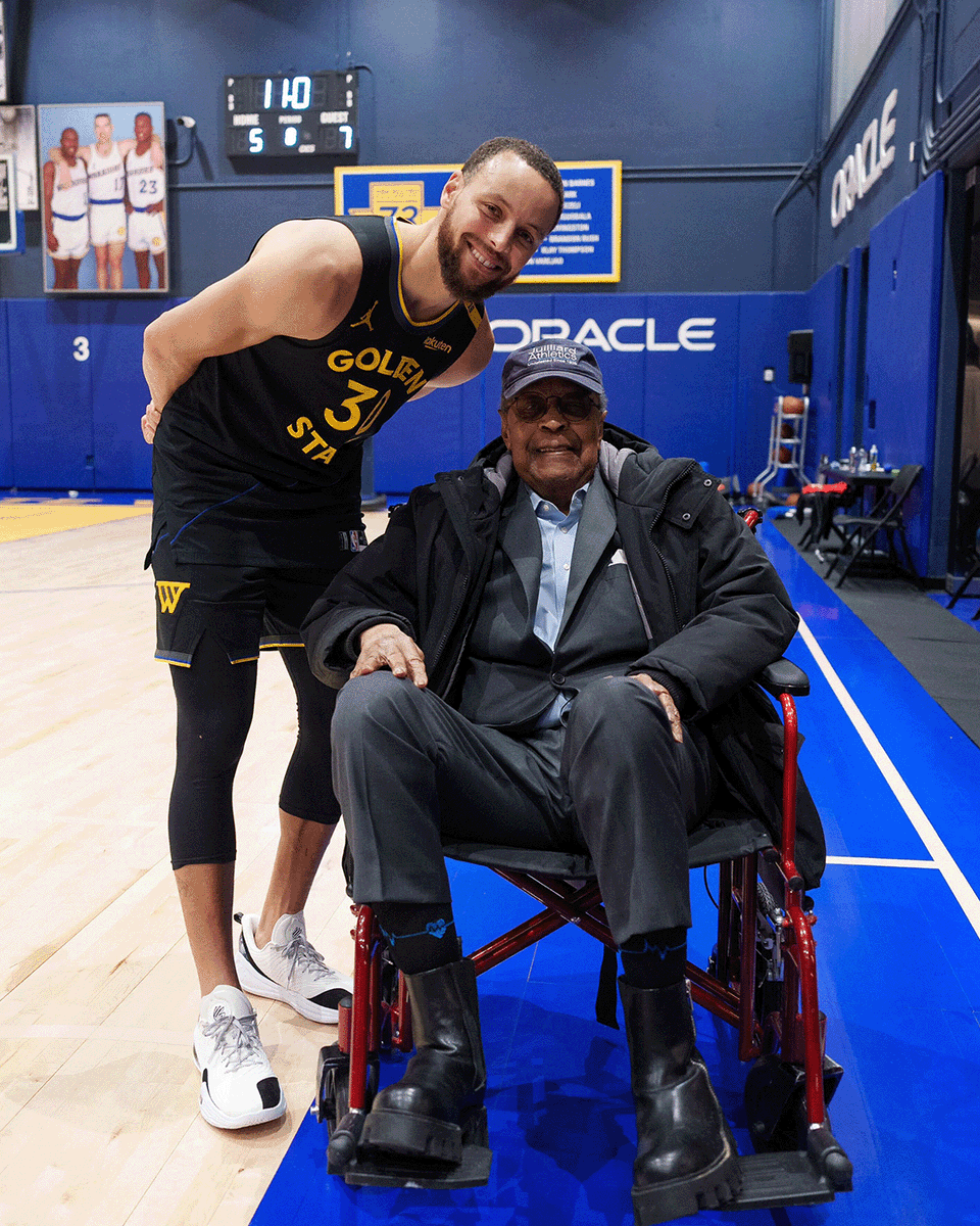 DubsCommunity's tweet photo. Last year, we had the profound honor of celebrating Dr. Clarence B. Jones at Chase Center, recognizing his monumental impact on the civil rights movement as a trusted friend, draft speechwriter, and strategic adviser to Dr. Martin Luther King Jr.

We are deeply saddened by his passing. Dr. Jones didn't just witness history; he helped write it. His words shaped a movement, his presence touched our organization, and his towering legacy will forever inspire the work we do both on and off the court.