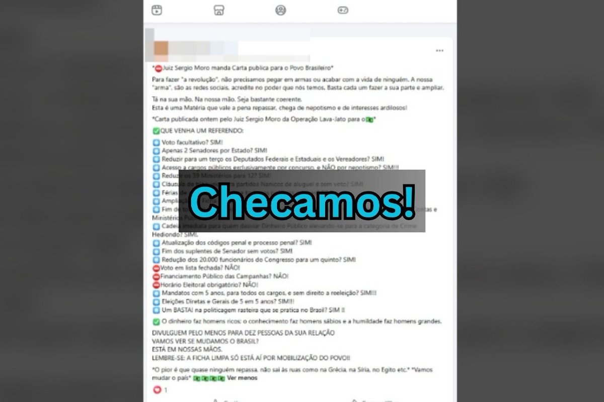 Boatosorg's tweet photo. Carta falsamente atribuída a Moro volta a circular na internet em 2026. Desmentimos aqui: https://t.co/FaYJJqgKw4 https://t.co/s7UrFrN5zx