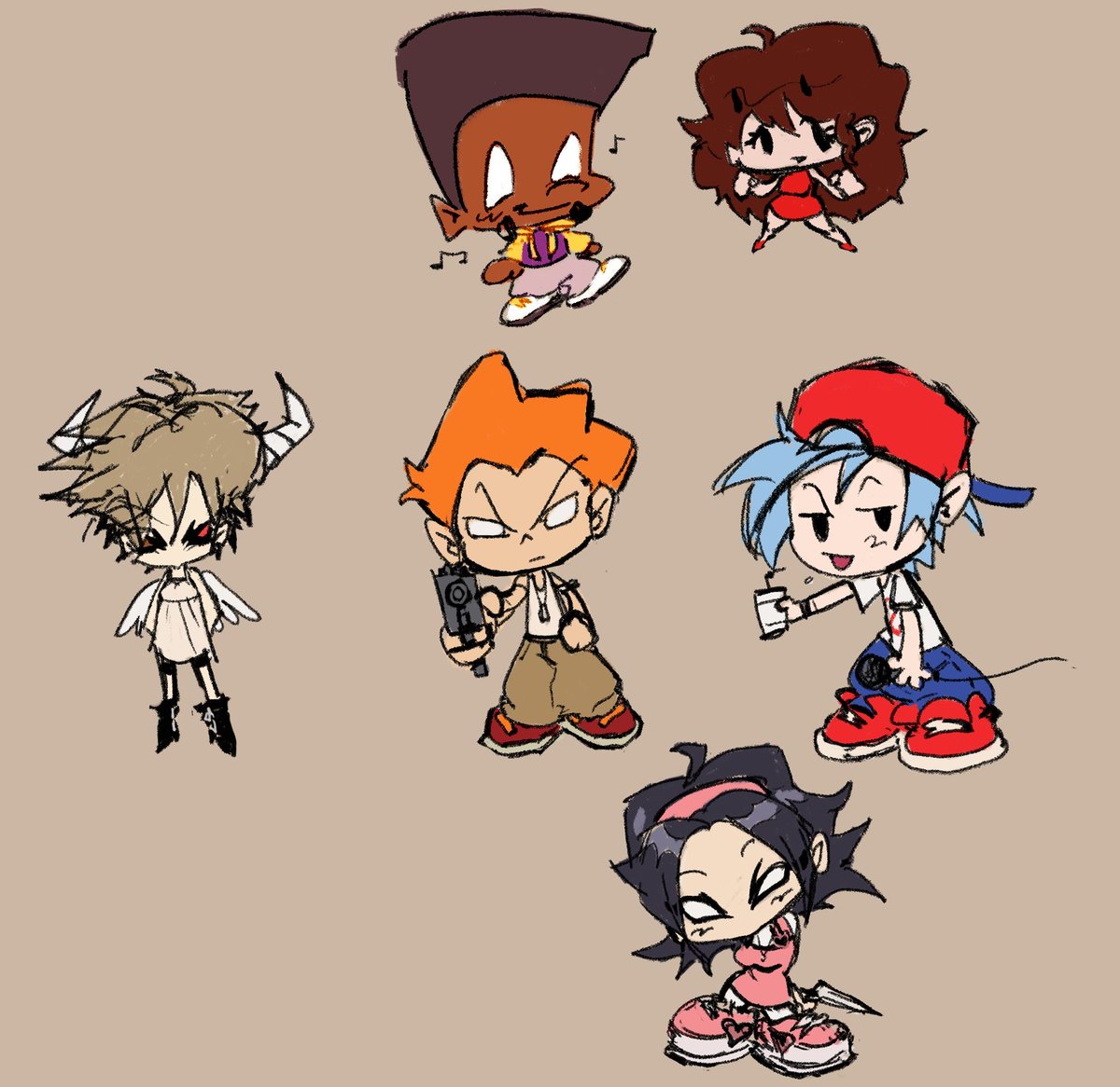 FNF_pippin's tweet photo. Thinking about chibi style.... https://t.co/OQIzPbMiT0