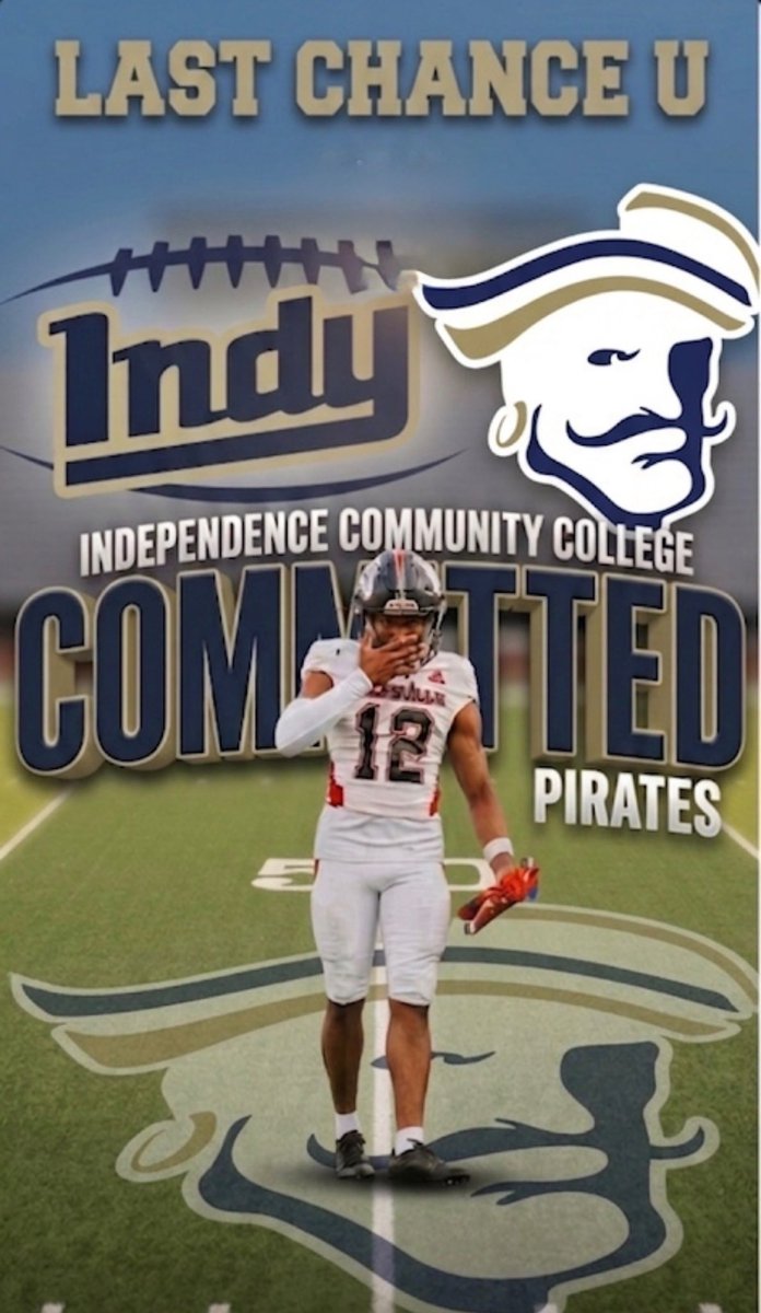 JJ12Dunn's tweet photo. Grateful for the opportunity to continue my journey at Independence CC! @MiltonWAdamsII @RRACKLEY9 @RamsFootballNC @CollegiateMb @DreamU_IndyFB @lrk3 @CoachHurney @MrNoOffseason #AGTG https://t.co/eyyDOYjMAo
