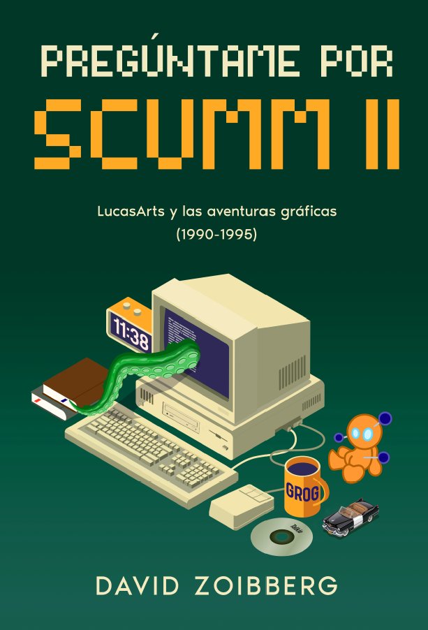 DZoibberg's tweet photo. ¡Ya no puedo aguantar más el secreto! 

"PREGÚNTAME POR SCUMM II" aterrizará el 30 de junio en Amazon. 400 páginas dedicadas a la historia de LucasArts en el periodo 1990-1995...

Físico: 17,99 € 
Ebook: 4,99 €

Si vibraste con el primer volumen, prepárate para vivir los secretos de los desarrollos que marcaron la edad de oro de las aventuras gráficas. #SCUMM2