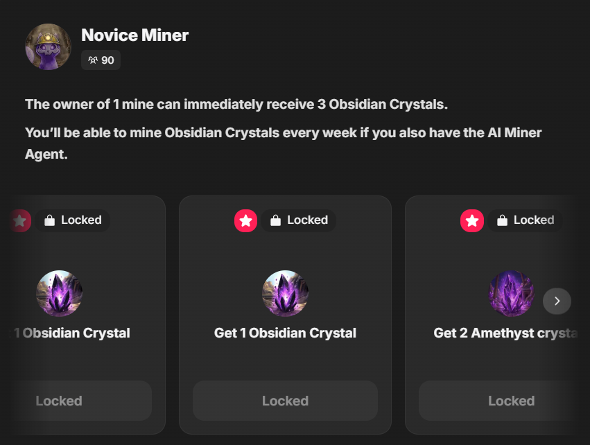 MonGhostyCats's tweet photo. ⛏️ Crystal claiming for early miners is open

You can now receive additional Obsidian and Amethyst crystals 🔮

👉 The deadline is 14 days https://t.co/cfJuUXXetR