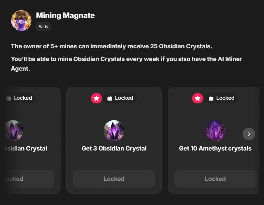 MonGhostyCats's tweet photo. ⛏️ Crystal claiming for early miners is open

You can now receive additional Obsidian and Amethyst crystals 🔮

👉 The deadline is 14 days https://t.co/cfJuUXXetR