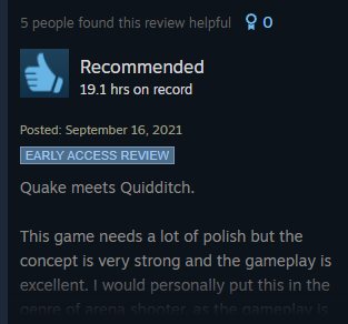 zeelee3D's tweet photo. Was looking for a different old review of our game, but then saw this and remembered when some twitter troll-lord recently tried to tell me my game was NOTHING like quake LOL https://t.co/jV139CJfrW