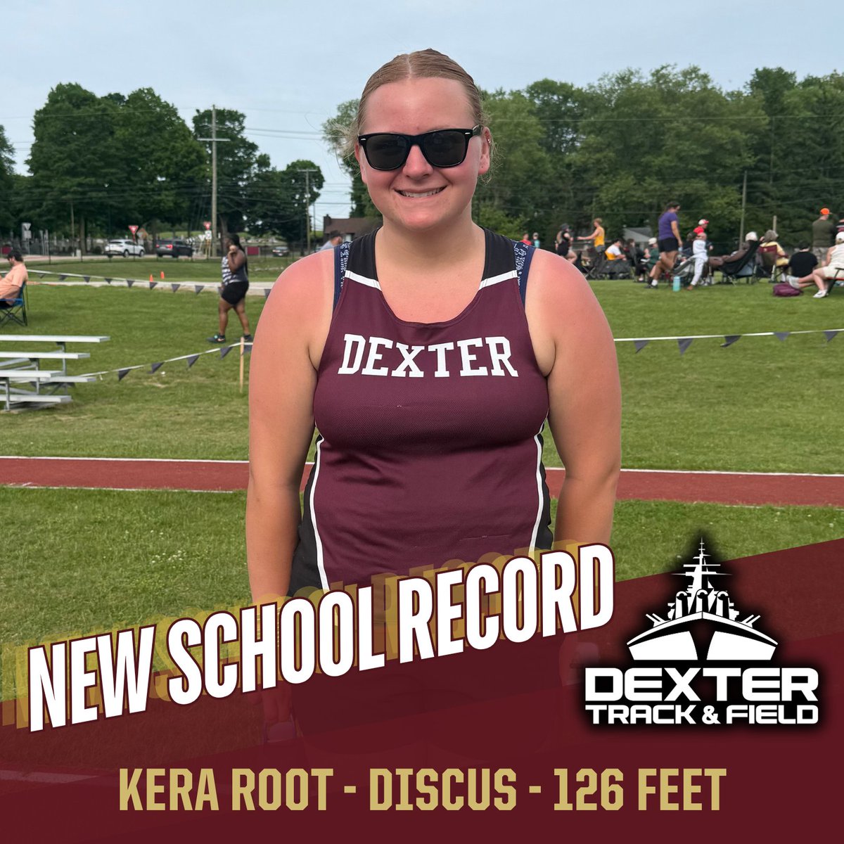 DreadStrong's tweet photo. Dexter Track &amp; Field keeps updating that record book! Congrats to Lilly Mitchell, Kera Root, and the relay team of Josh Graybill, Liam Smith, Owen Sortor, and Amarkus Royce! 🏃🏽💨 https://t.co/GUrPTP7Xru
