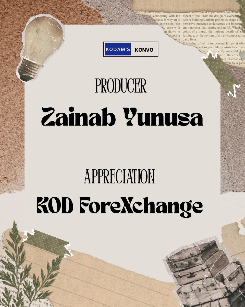 itszai_nab's tweet photo. KOREXX x Kodam’s KONVO brought to you by your favorite Producer, Zainab Yunusa✨

New Episode is out today on @kodamdcvc 

For someone that’s all about his work and creating amazing contents, you’re about to find out that there’s more to @the_korexx https://t.co/6G95IAyjjw