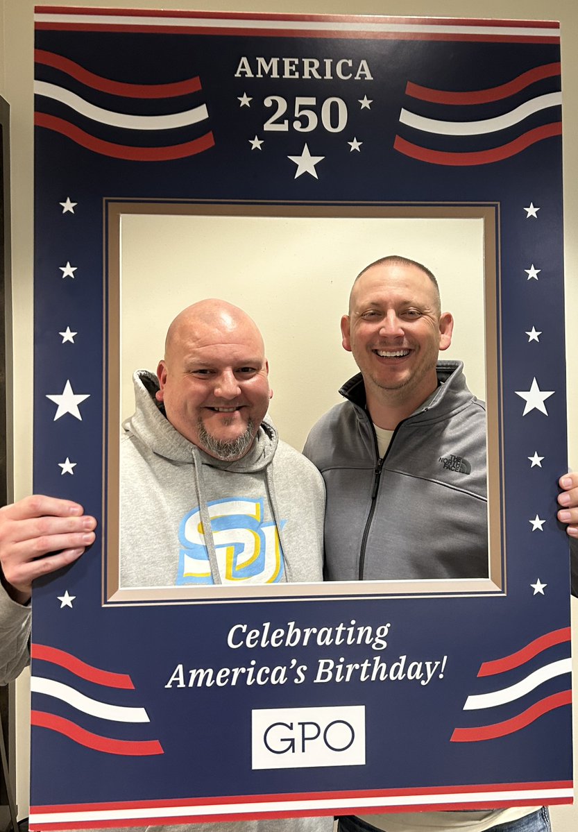 USGPO's tweet photo. As we celebrate America's 250th birthday, we’re shining a spotlight on our teammates across GPO who help inform America every day. First up: our teammates at our Secure Production Facility in Mississippi. Happy 250th Birthday, America!
@America250 https://t.co/cYVI2GwKxF
