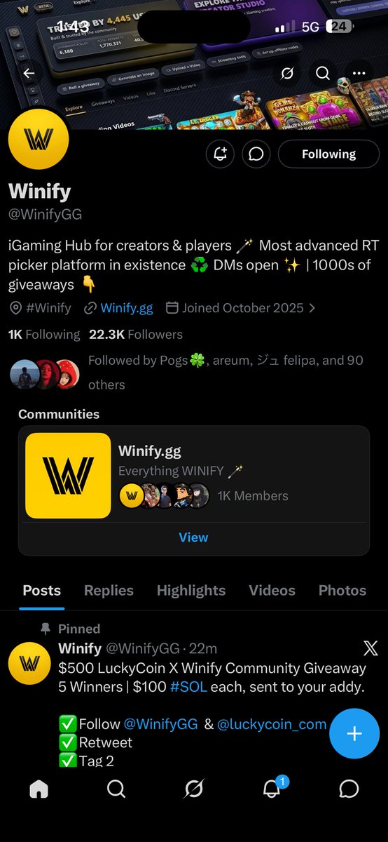 easykewin's tweet photo. @gafarWeb3 @WinifyGG @luckycoin_com @karla_NOTcarla @41winksz 

7Y8bGhWXbe7Xf5triGbNbVoSUT5bffZXdgkzpY9pEUGv https://t.co/yqkTJMYtI8