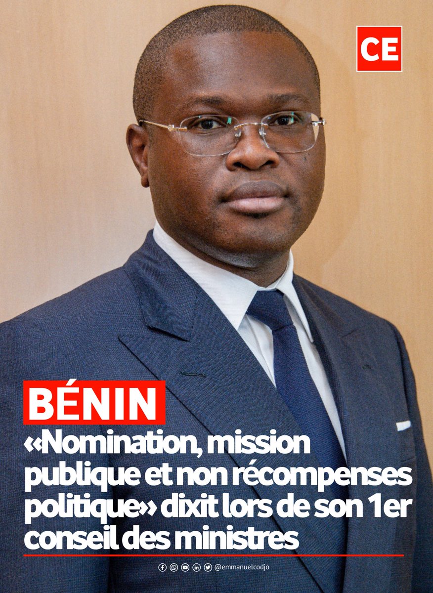 Emmanuelcodjo_'s tweet photo. #Bénin 🇧🇯 : Si cette ligne est réellement suivie, elle pourrait transformer la perception du pouvoir au Bénin, d’un espace de privilèges à un espace de responsabilité partagée, où la culture du service devient la véritable mesure de la crédibilité institutionnelle. https://t.co/EZEqkRTodq