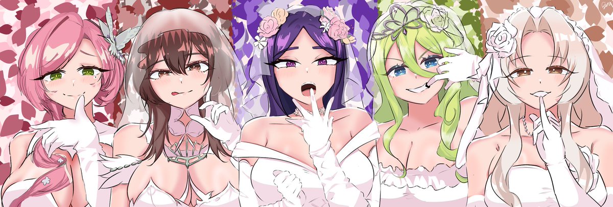 MomohaBest1243's tweet photo. Quintessential School Staff 
#100カノファンアート #100Kanojo #100カノ #イラスト https://t.co/taz4lEoECp
