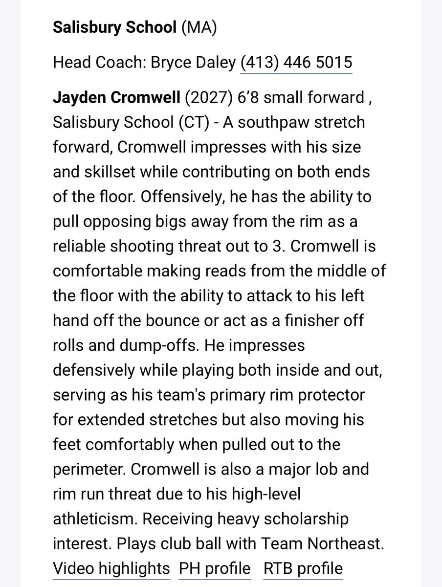 jaydencrom2027's tweet photo. excited to finish my senior year with @BuryPrepHoops @Bryce_daley11 !! https://t.co/OAJ0OI7M3C
