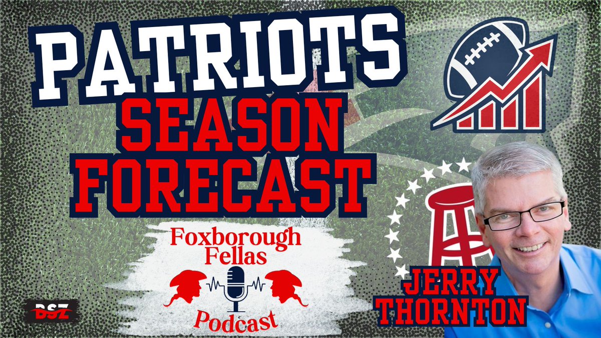 FoxFellasPod's tweet photo. 🚨 We’re LIVE tonight at 7 PM!

@jerrythornton of Barstool joins the Fellas as we run back our annual Patriots schedule predictions.

Watch here: https://t.co/3UbhD7ERRu

Can Jerry defend his crown after having the closest win total last year? We’re going game-by-game, talking AJ Brown buzz, roster battles, OTAs, and the Patriots' offseason.