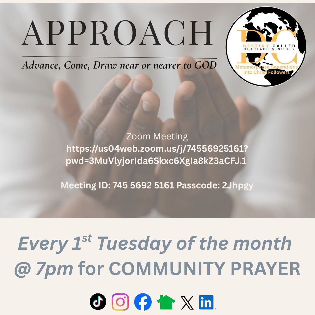 peutrina's tweet photo. Good Afternoon,

Destiny Called Outreach is inviting you to a scheduled Zoom meeting.

Tuesday, June 2nd at 7 pm.🙏❤

Join Zoom Meeting
https://t.co/SXnNj4ZsNy

Meeting chat link
https://t.co/8gwgzU4Js3

Meeting ID: 745 5692 5161
Passcode: 2Jhpgy https://t.co/Yw6LozgZON